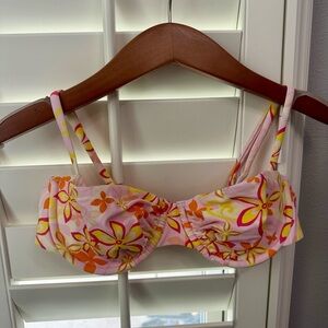 Vibrant Floral Bikini Top | NWOT | Blackbough